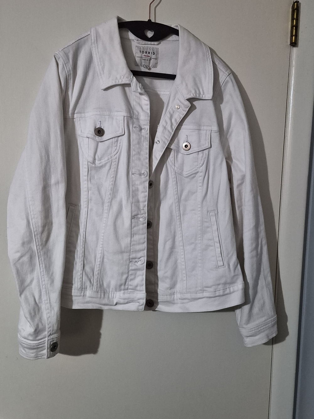 torrid White Denim Trucker Jacket